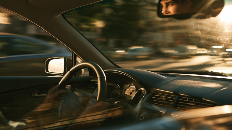 slipping transmission image driving car